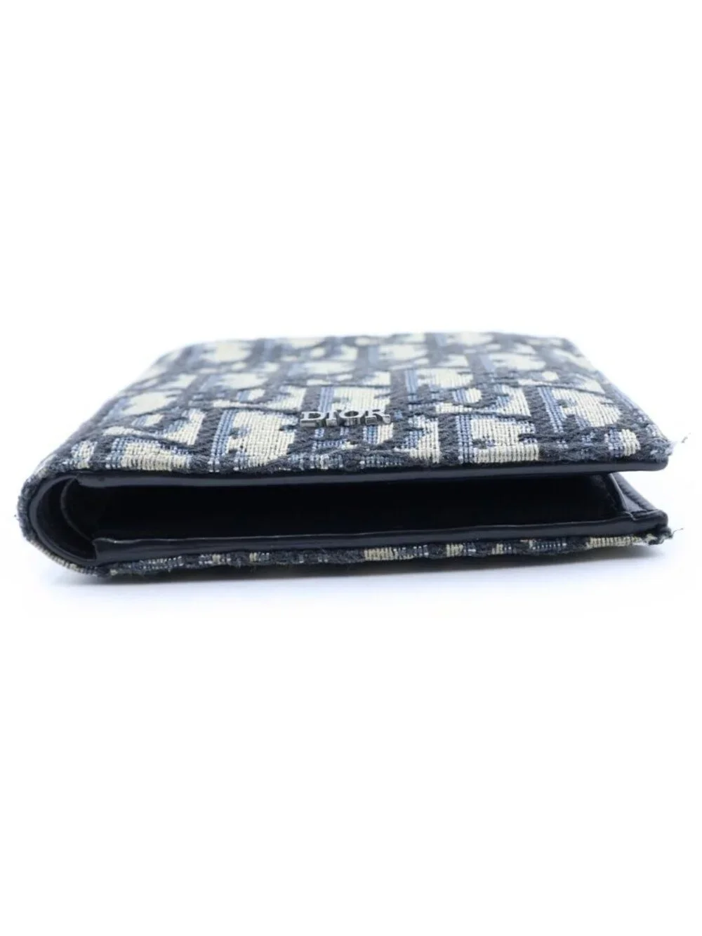 Dior Monsieur Vertical Wallet Oblique Jacquard Beige
